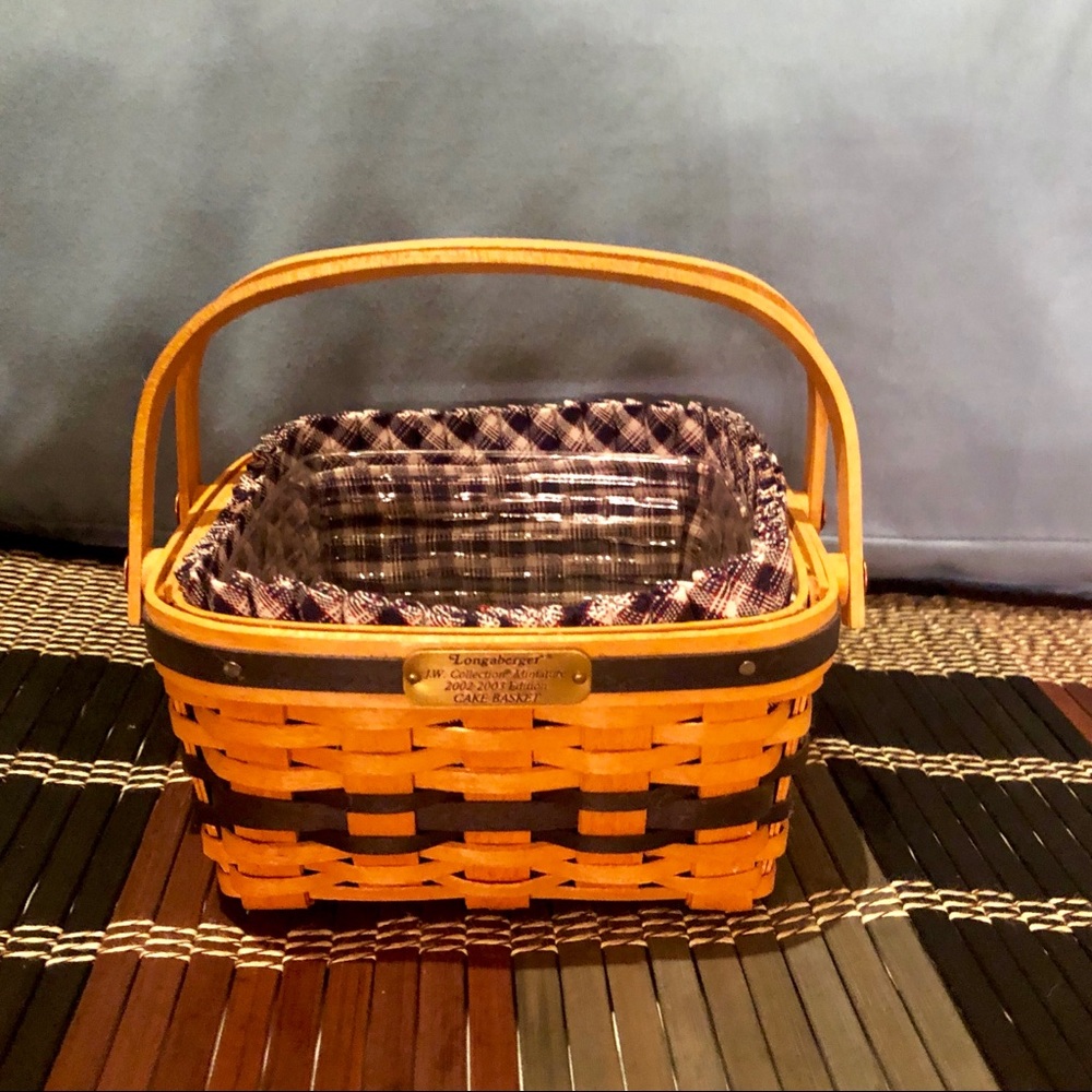 LONGABERGER JW MINIATURE CAKE BASKET SET